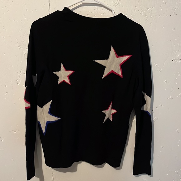 Banana Republic Italian Merino Wool Crewneck Star Sweater M - Picture 6 of 10